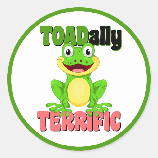 Underbar Student-lärare Runt Klistermärke (Framsida)