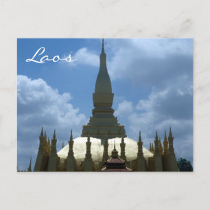 underbar stupa lao vykort