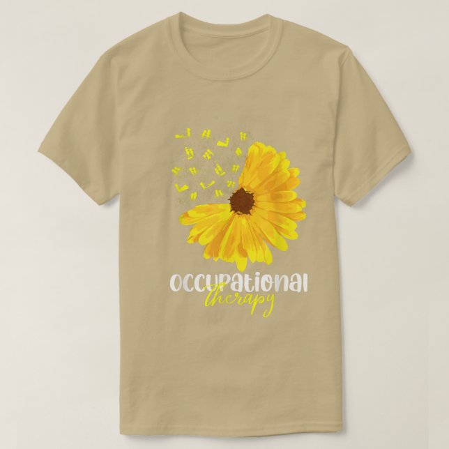 Underbar SunFlower-arbetsvecka - månad till annan T Shirt (Design framsida)