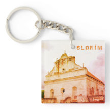 Underbar synagogararkitektur i Vitryssland Slonim