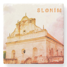 Underbar synagogararkitektur i Vitryssland Slonim