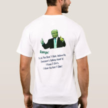 Underbar T-Shirt! Funny Donald Trump Photo Namn