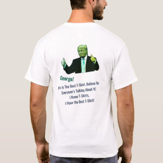 Underbar T-Shirt! Funny Donald Trump Photo Namn T Shirt