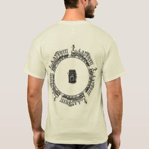underbar T-shirt med baksida mönster