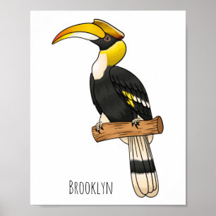 Underbar tecknad för hästkonfektion poster