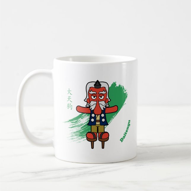 Underbar Tengu Yokai Kaffemugg (Vänster)