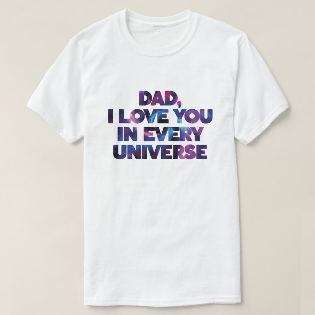 Underbar textdesign pappa jag älskar dig i varje u t shirt (Design framsida)
