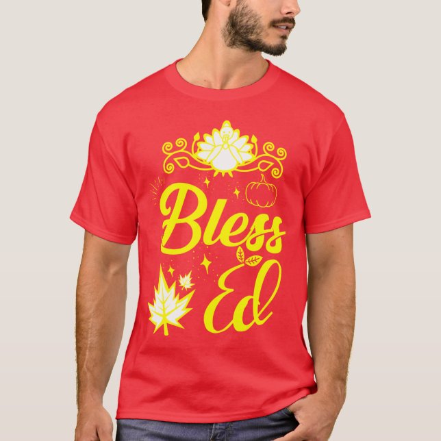 Underbar Thanksgiving-minnesdesign T Shirt (Framsida)