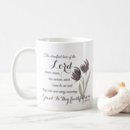 Underbar Thy Faithness Christian Scripture Verse Kaffemugg