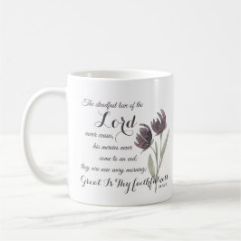 Underbar Thy Faithness Christian Scripture Verse Kaffemugg