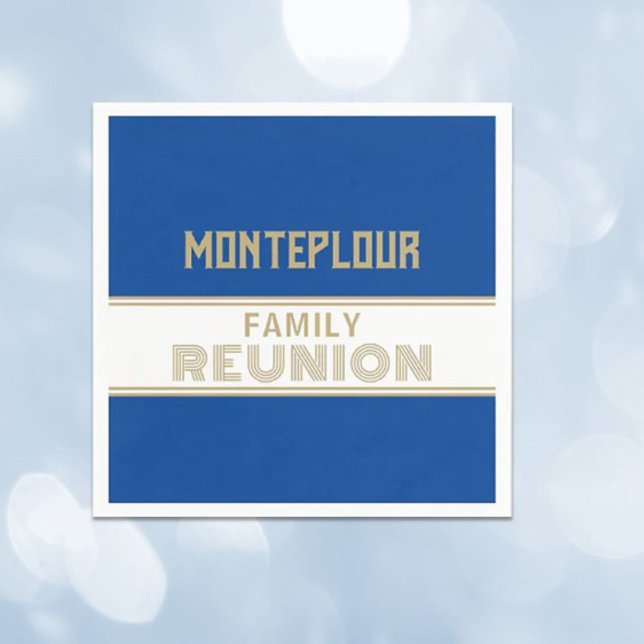 Underbar titta! Klassisk familjeåterförening Pappersservett (Skapare uppladdad)