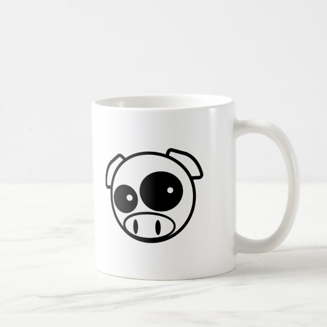 Underbar tittar Subie gris Kaffemugg (Höger)