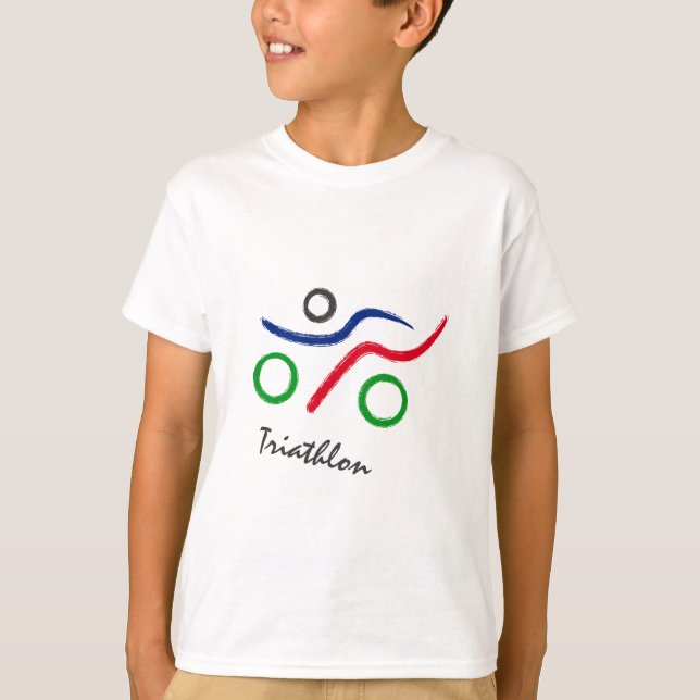 Underbar triathlon-logotyp t-shirt (Framsida)