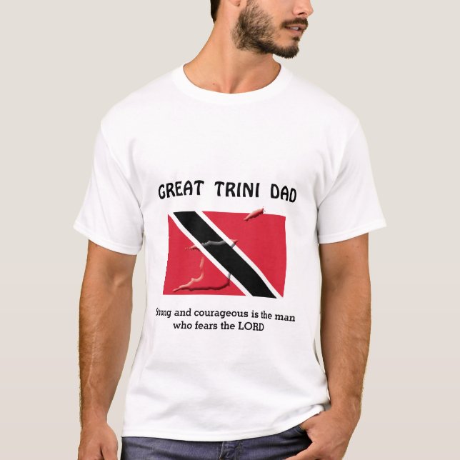 UNDERBAR TRINI PAPPA Stark djärv Personlig T Shirt (Framsida)