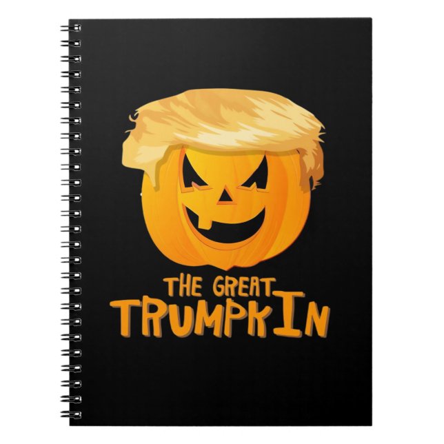 Underbar Trumpkin Funny Halloween Anteckningsbok (Framsidan)