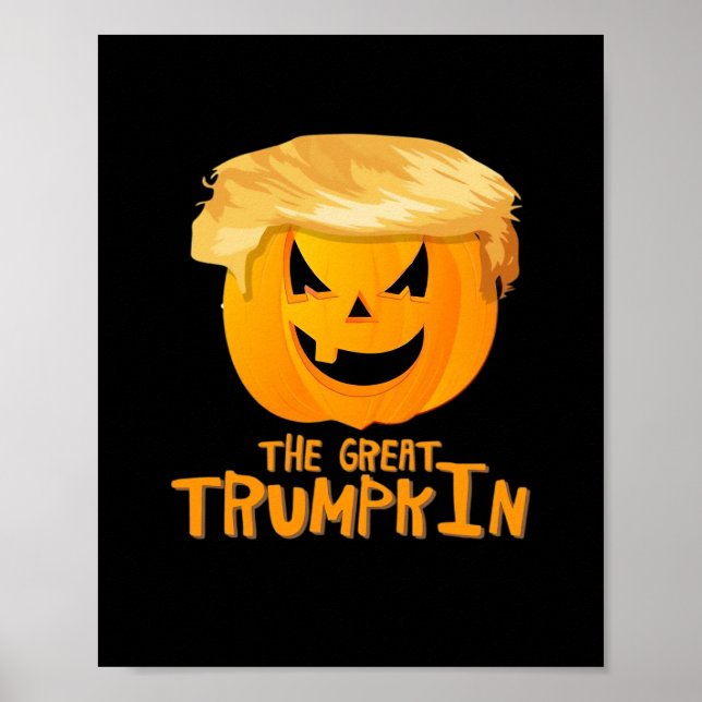 Underbar Trumpkin Funny Halloween Poster (Framsidan)