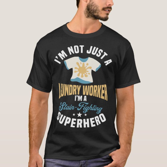 Underbar Tvätt-arbetares offert T Shirt (Framsida)