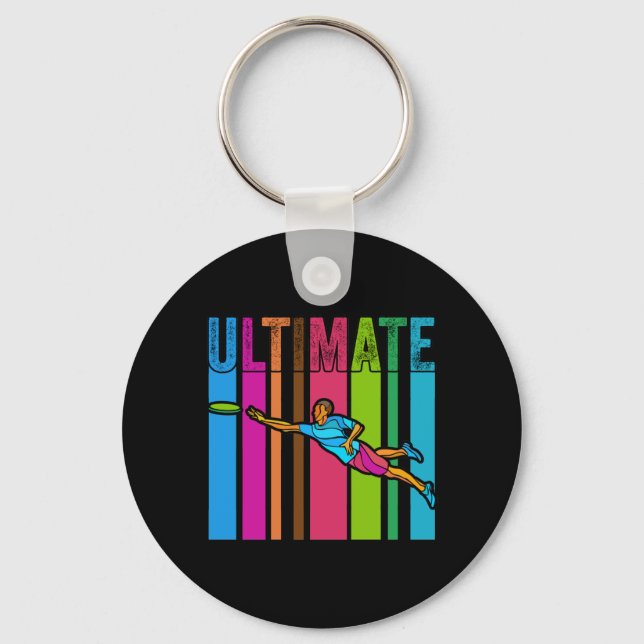 Underbar Ultimate Frisbee Motif Gift Nyckelring (Framsida)