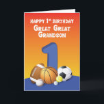 Underbar Underbar Grandson 1st Birthday Sports Bol Kort<br><div class="desc">På er underbara underbara barnsons första födelsedag,  firande,  borde ni ge honom boll,  eller bollar om vi får säga det. Det här roligten innehåller en samling bollar som han definitivt kommer att få från kärlek.</div>