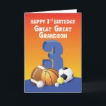 Underbar Underbar Grandson 3rd Birthday Sports Bol Kort<br><div class="desc">Överraska din kära underbara underbara barnson med en roligt födelsedag hälsning i år med det här kortet. Var redo med den här till ge som hans tredje födelsedag firande kom i närheten.</div>