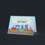 Underbar Underbar Grandson 5th Birthday Colorful T Kort<br><div class="desc">Det här kortet blir underbart för Matthew,  Michael,  eller till och med för Christopher,  eftersom anpassadets front gör det möjligt för dig att anpassa detta för alla underbara underbara barnbarn som kommer att fira en femårsdag.</div>