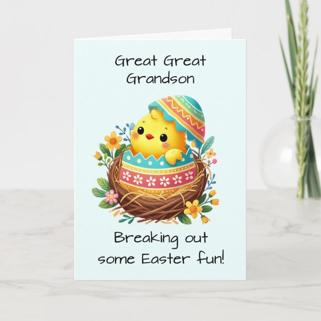 Underbar Underbar Snäcka för bryggning av Påsk Chi Kort (Framsida)