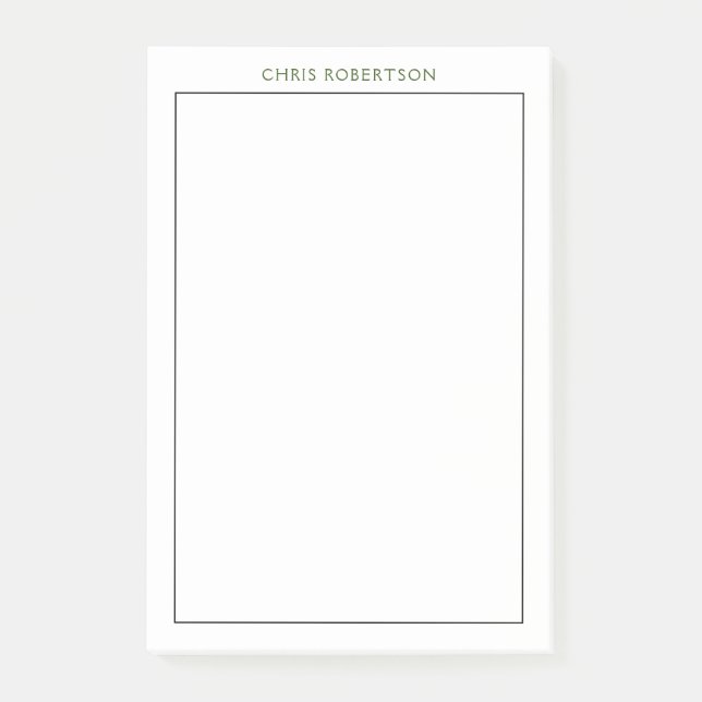 Underbar Utmärkt svartvit Anpassningsbar för ditt  Post-it Block (Framsida)