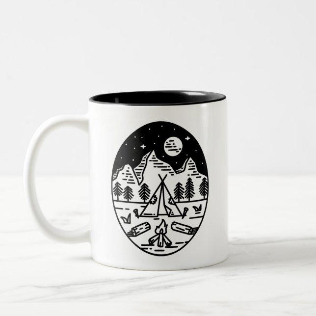 Underbar utomhuscamping Mugg (Vänster)