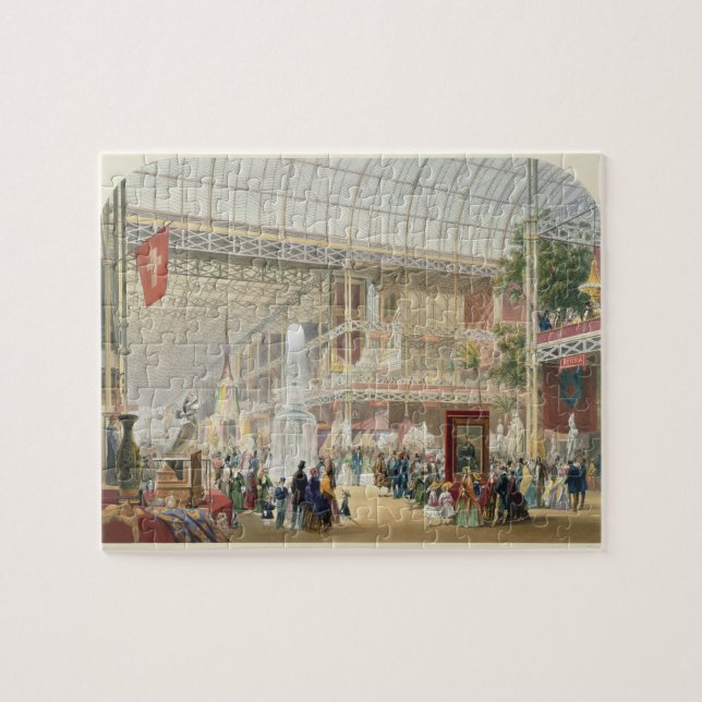 Underbar utställning, 1851: Central Transept av CR Pussel (Horisontell)