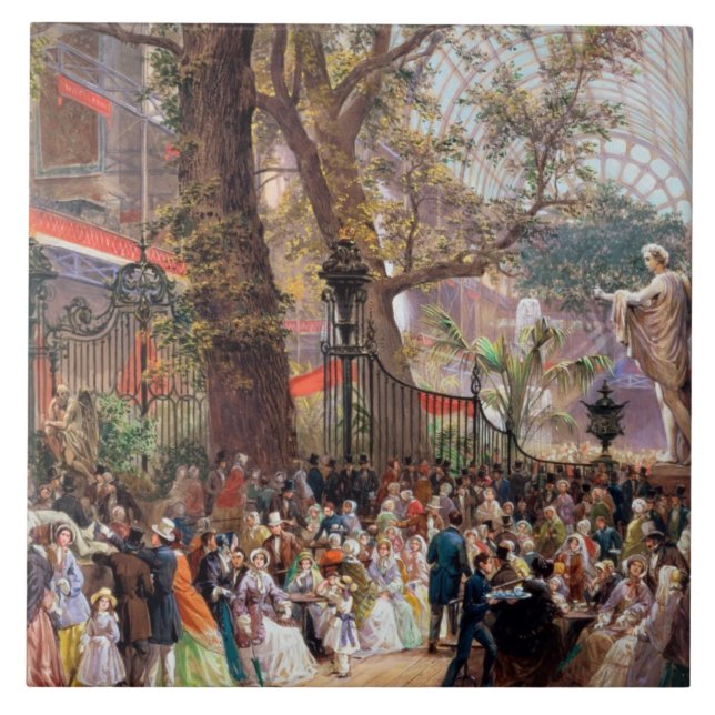 Underbar utställning, 1851: insida kakelplatta (Framsidan)