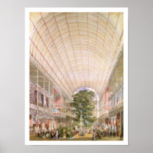 Underbar utställning från 1851. Dekoration av tran Poster