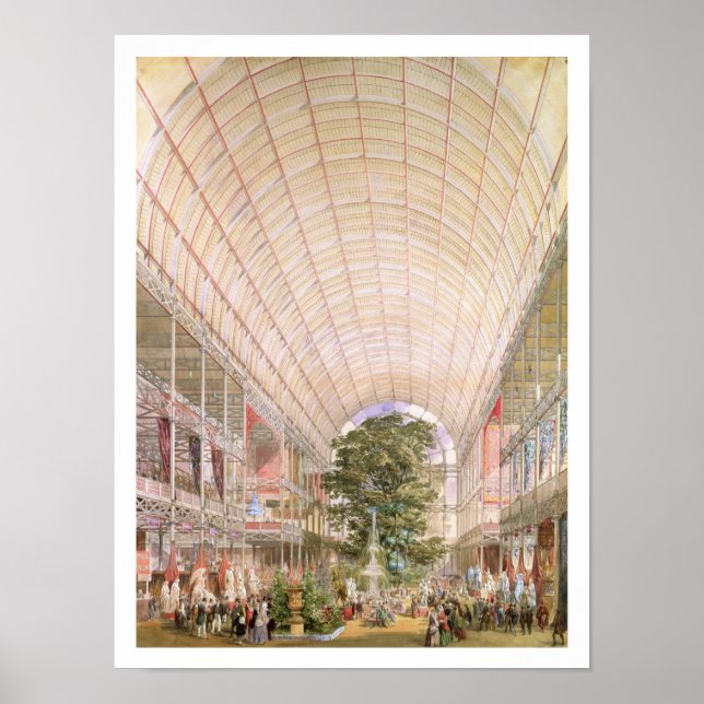 Underbar utställning från 1851. Dekoration av tran Poster (Framsidan)