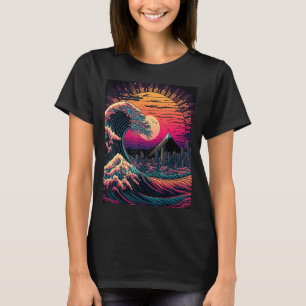 Underbar våg av japansk konst Ukiyo-e Stil T Shirt