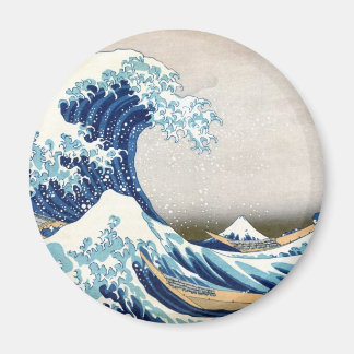 Underbar våg av Kanagawa Hokusai Fine Art Magnet