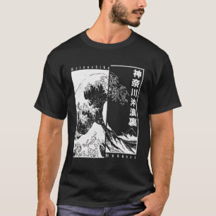 Underbar våg av Kanagawa japansk Aesthetic Hokusai T Shirt