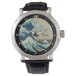 Underbar våg av Kanagawa & Japansk Art /Japan Armbandsur