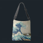 Underbar våg av Kanagawa & Japansk Art /Japan Axelväska<br><div class="desc">Crossbody Bag: World of Japan berömd vintage Art -The "Underbar Wave off Kanagawa" är utan tvekan en av Japans mest typiska representation. Med snöberget Fuji i bakgrunden. Det bästa av Japan/Art.</div>