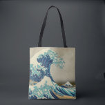 Underbar våg av Kanagawa & Japansk Art /Japan Tygkasse<br><div class="desc">Tote bags/Shopping bag: Den Underbara vågen av vintage i japansk berömd är utan tvekan en av Japans mest typiska representationer. Med snöberget Fuji i bakgrunden. Det bästa av Japan/Art.</div>