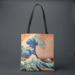 Underbar våg av Kanagawa & Japansk Art /Japan Tygkasse<br><div class="desc">Tote bags/Shopping bag: Den Underbara vågen av vintage i japansk berömd är utan tvekan en av Japans mest typiska representationer. Med snöberget Fuji i bakgrunden. Det bästa av Japan/Art.</div>