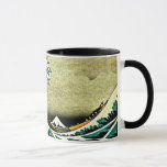 Underbar våg av Kanagawa - Katsushika Hokusai 1832 Mugg<br><div class="desc">Katsushika Hokusai 1832 konstverk,  Underbar våg av Kanagawa,  bra art-kaffe mugg.</div>