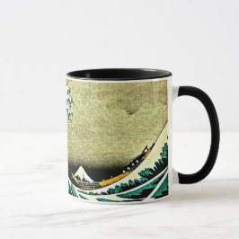 Underbar våg av Kanagawa - Katsushika Hokusai 1832 Mugg