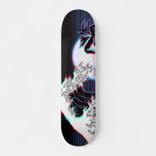 Underbar våg av Kanagawa Vaporwave Mini Skateboard Bräda 18,5 Cm