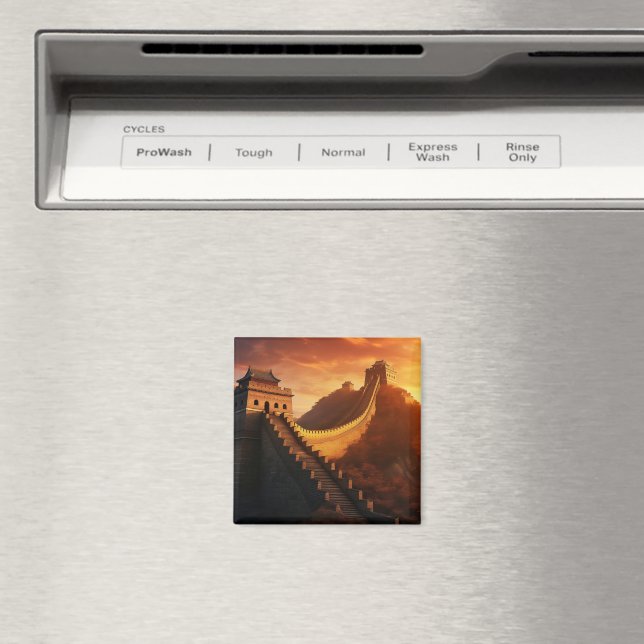 Underbar vägg av China solnedgång - Majestisk Magnet (In Situ (Dishwasher))