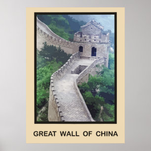 Underbar vägg av chinan poster