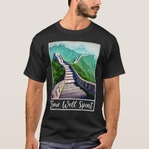 Underbar vägg av Chinans tidskurs Använt T Shirt