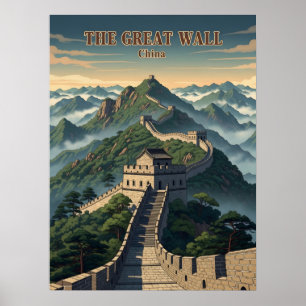 underbar vägg för Chinans lindning Poster