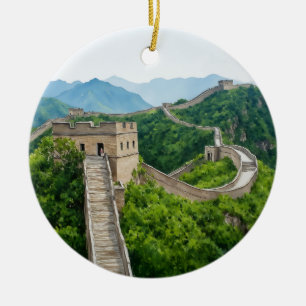 Underbar väggfärg för China vattenfärg Ornament