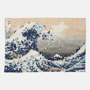Underbar vågning av 8-bitars Pixel Art från Kana Kökshandduk