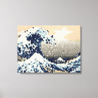 Underbar vågning av 8-bitars Pixel Art från Kanaga