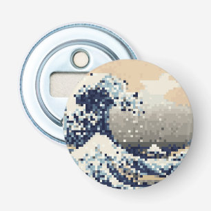 Underbar vågning av 8-bitars Pixel Art från Kanaga Flasköppnare